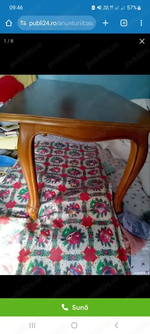 Masa lemn masiv stil baroc Oglinda comoda