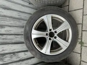 Jante Mercedes Benz și anvelope Pirelli Sottozero 225/55 R17 - imagine 6