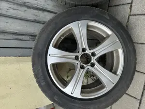 Jante Mercedes Benz și anvelope Pirelli Sottozero 225/55 R17 - imagine 4