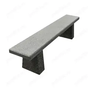 Banca din beton cu aspect de piatra de rau