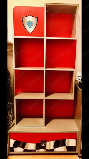 VAND 3piese mobila copii KIKA Austria dulap biblioteca comoda RACE CUP pret 1.499 lei - imagine 3