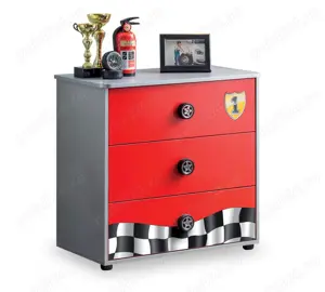 VAND 3piese mobila copii KIKA Austria dulap biblioteca comoda RACE CUP pret 1.499 lei - imagine 4