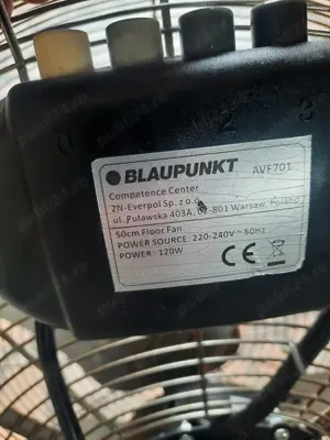 Vand ventilator BLAUPUNKT diametrul 50cm - imagine 2