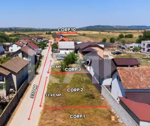 Cartier privat | Teren 400 mp | 130 euro/mp | lângă Colosseum |Cernele–Brestei|