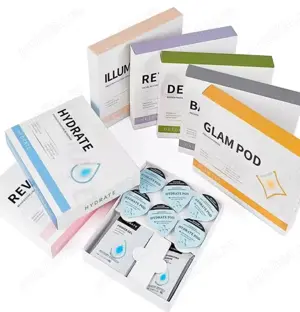 Kit capsule aparat curatare ten prin oxigenare, Glowskin, kit, 6 capsule, 6 gel, 6 ser