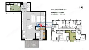 Vanzare apartament tip studio, ansamblu rezidential nou, zona Marasti, strada Dorobantilor - imagine 2