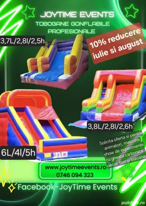 Tobogane , animatori,mascote, decor, ursitoare 