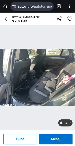 Bmw x1 2.0d X-drive 4x4 automat + roti originale aluminiu set 2