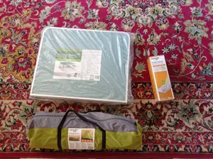 masa camping cu scaune 4 bucati aluminiu - imagine 4