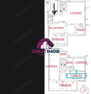 PENTHOUSE UNIRII 4 CAMERE 216MP - imagine 3