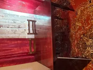 Masă extensibilă sufragerie, lemn lăcuit. - imagine 3