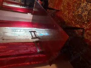 Masă extensibilă sufragerie, lemn lăcuit. - imagine 2