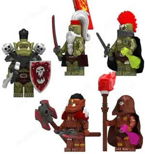 Set 5 Minifigurine tip Lego Lord of the Rings ORCS Warriors