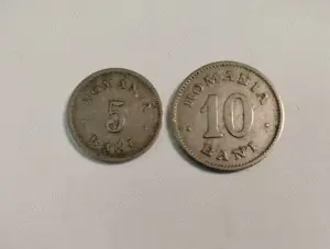 Monede 5 bani 1900; 10 bani 1900 Carol l  - imagine 2