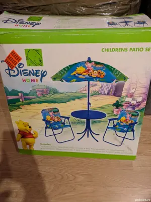 Set masuta , scaune si umbrela de soare pentru copii 