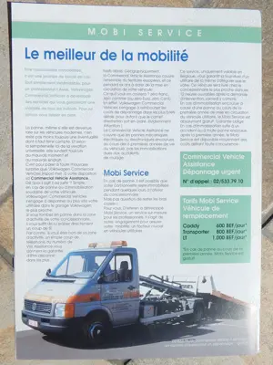 Pliant gama vehicule comerciala Volkswagen LT 2000 franceza