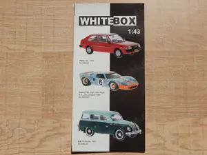 Brosura machete modele Whitebox scara 1:43