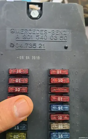 Panou/tablou sigurante Vw LT,Sprinter/Vito coduri in foto, complet echipat - imagine 9