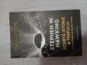 Vand cartea Scurta istorie a timpului   Stephen W.Hawking ,15 lei.