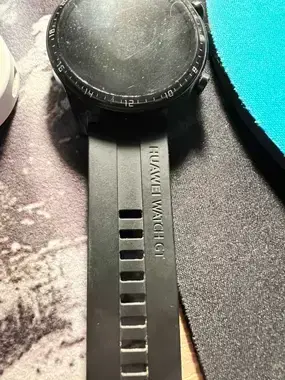 Smartwatch HUAWEI Watch GT 2 46mm, Android iOS, silicon, negru