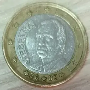 Monedă 1 Euro -Spania 2002 - imagine 2
