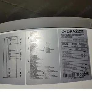 Vand Boiler Drazice 200L cu 2 serpentine și rezistență electrică - stare impecabilă