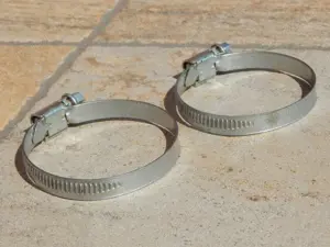 Set 2 coliere metalice cu surub strangere, norma 40-60 - imagine 3