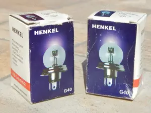 Bec auto G40 12 V 75 / 70 W Henkel fb Germania + cutie - imagine 3