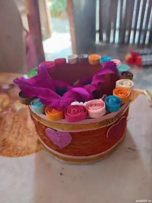 niște coșulețe foarte frumoase făcute handmade de mine acasă