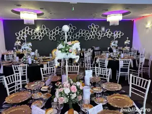 Caluti decorativi cu aranjament floral artificial inclus 