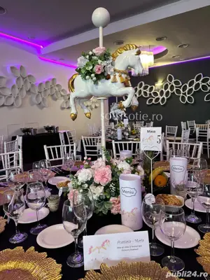 Caluti decorativi cu aranjament floral artificial inclus  - imagine 3