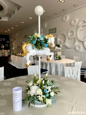 Caluti decorativi cu aranjament floral artificial inclus  - imagine 4