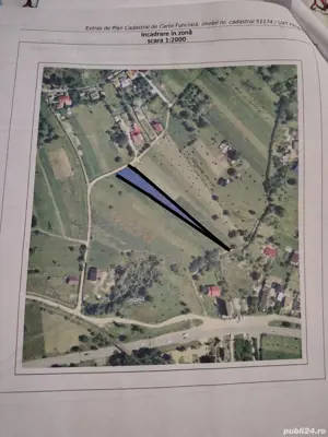 Teren Pangarati 1.500 mp zonă de munte la 15 km de oraș 