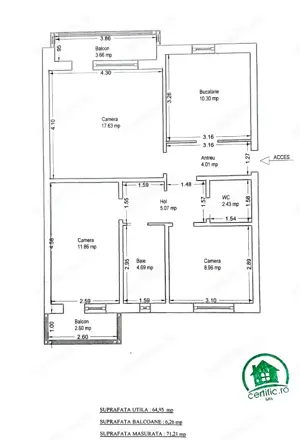 Proprietar vand apartament 3 camere, str. Salcimilor, Girocului - imagine 10