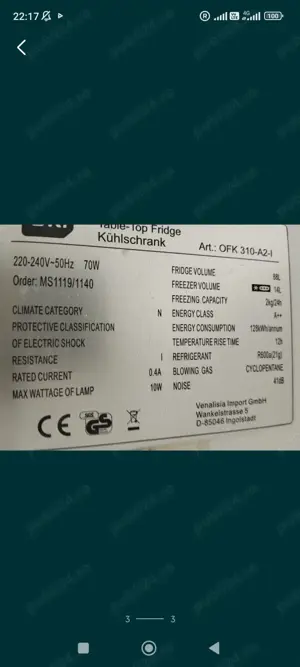 Frigider mic cu congelator - imagine 2