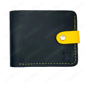 Portofel barbatesc Natty Pell piele naturala, 8 carduri, negru