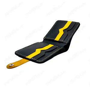 Portofel barbatesc Natty Pell piele naturala, 8 carduri, negru - imagine 2