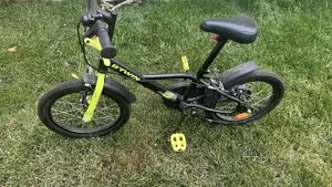 Vand Bicicletă Dark Hero 500 16" copii 105 - 120 cm - BTWIN Neagra