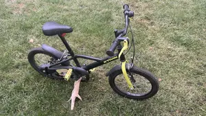 Vand Bicicletă Dark Hero 500 16" copii 105 - 120 cm - BTWIN Neagra - imagine 4