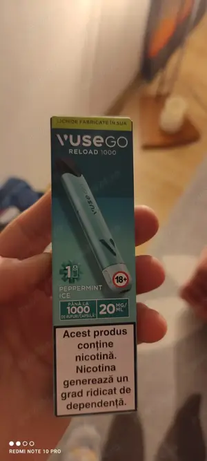 Vând Vuse Go nou sigilat 1000 de pufuri și 20MG ML