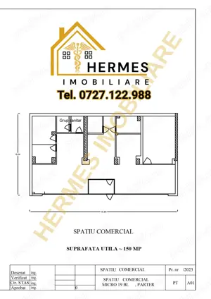 Spațiu Comercial PREMIUM de Închiriat- 150 mp, Micro 19 (Spitalul Judetean)