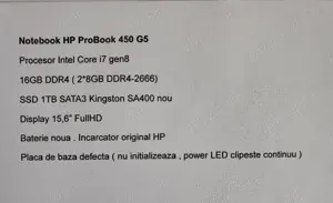 Notebook HP ProBook 450 G5 - imagine 5