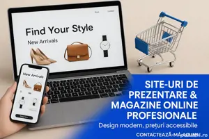 Creare site-uri de prezentare și magazine online   rapid și profesional