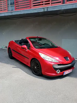Peugeot 207 CC Cabriolet Roșu  Impecabil  - imagine 5