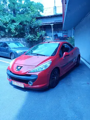 Peugeot 207 CC Cabriolet Roșu  Impecabil  - imagine 2