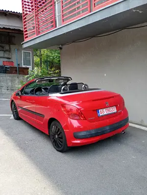 Peugeot 207 CC Cabriolet Roșu  Impecabil  - imagine 4