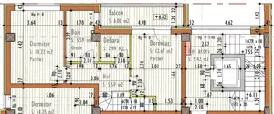 Apartament cu 4 camere pe 2 niveluri 85 mp, Bloc Nou, zona Marasti - imagine 2 Apartament cu 4 camere pe 2 niveluri 85 mp, Bloc Nou, zona Marasti - imagine 2