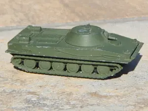 Macheta tanc usor amfibiu PT-76 fab URSS lipsa tun turela sc 1:72 - imagine 2
