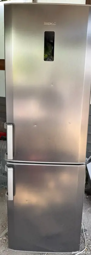 Combina frigorifica Beko DBKEN326XI+, 287 l, Clasa A+, No Frost, H 184.5 cm, Inox