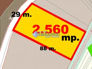 OKAZIE ! Teren Intravilan imprejmuit 2560 mp cu deschidere 29 m. Santimbru Galtiu CENTRAL toate